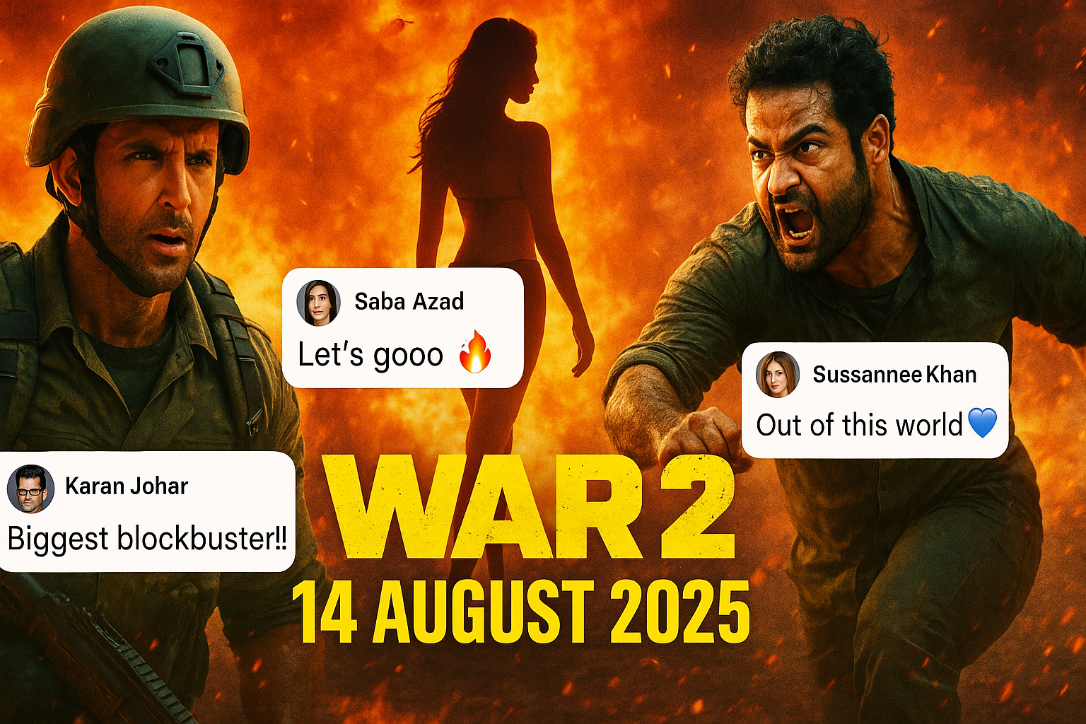 war 2 teaser and fee